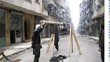 Rebelii sirieni folosesc arme în stil roman în lupta lor împotriva trupelor regimului Assad