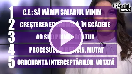 GÂNDUL NEWS. Salariul minim pe economie ar trebui să crească