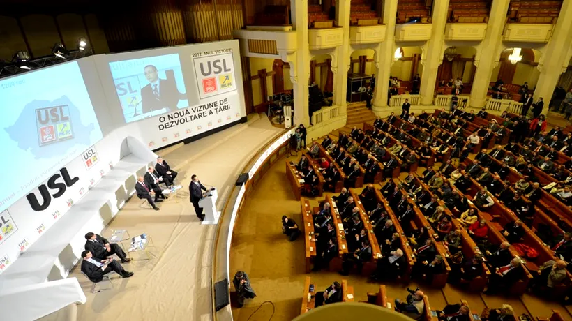 Imnul României, intonat la lansarea programului USL fără partea care include numele Traian