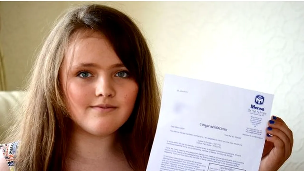Geniu la 12 ani. O elevă din Marea Britanie are un IQ mai mare decât Albert Einstein și Stephen Hawking