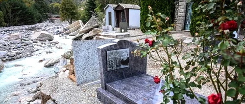 Cimitir din Franța, măturat de inundații. Mai multe cadavre au ajuns în Italia | VIDEO