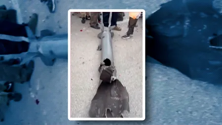 Cum arată o rachetă doborâtă de Iron Dome / Sistemul de apărare israelian are o eficiență de 90%