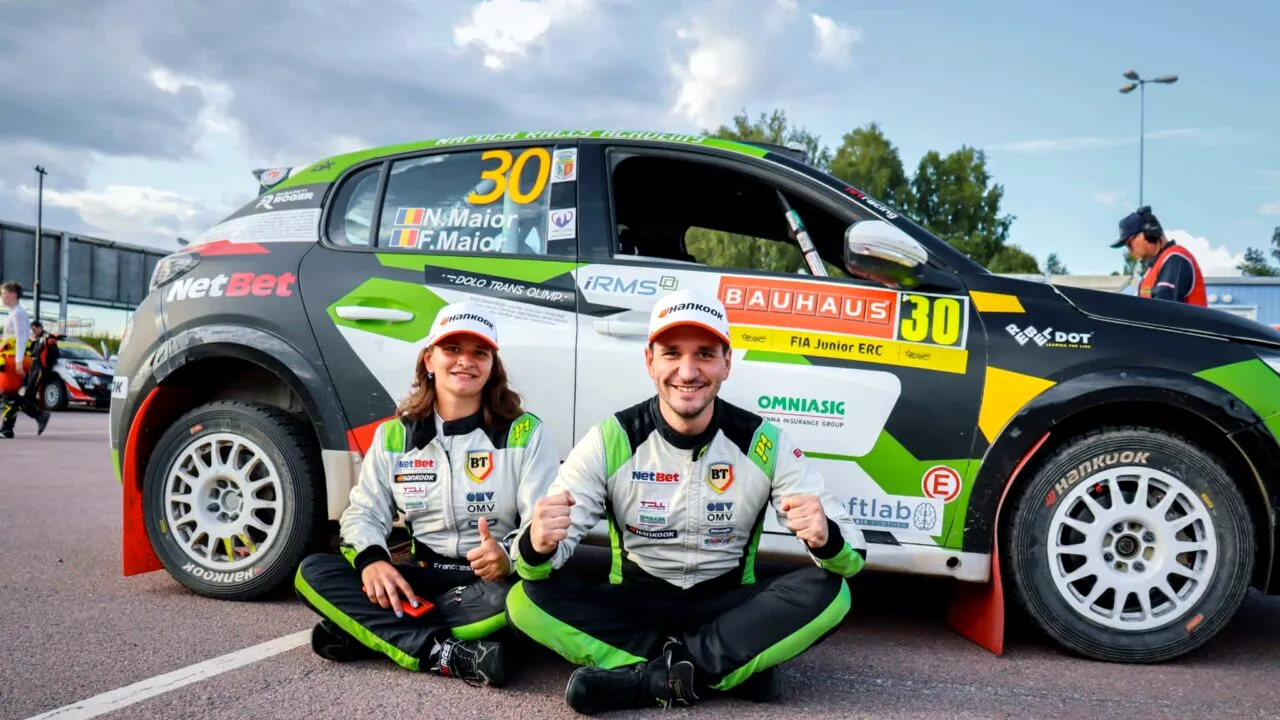 Visul unui titlu CONTINENTAL tot mai aproape! Frațíi Maior, la al treilea podium la Campionatul European de Raliuri