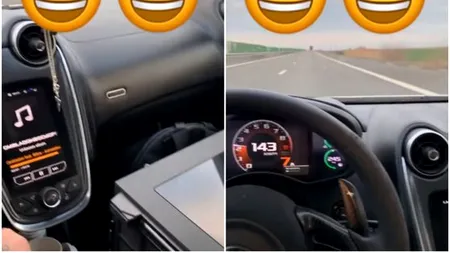 „ATACANTUL” ȘOSELELOR! Denis Alibec s-a filmat la volan în timp ce conducea cu 143 km/h - VIDEO
