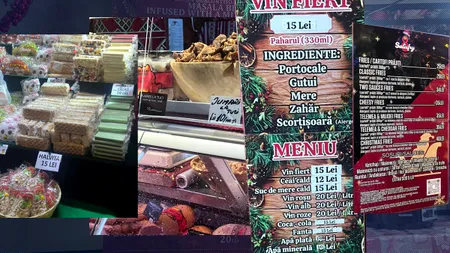 Prețuri scandaloase la Târgul de Crăciun din Piața Constituției, deschis sâmbătă. Kilogramul de pastramă - 220 de lei