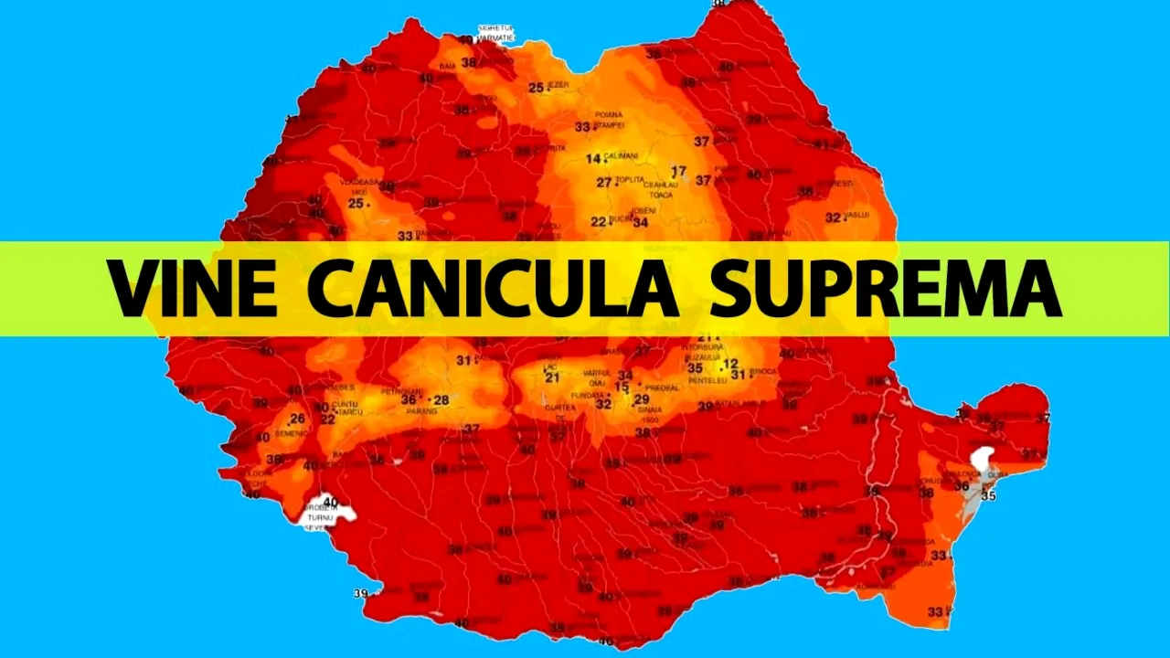 Caniculă supremă în România, zilele următoare! Temperaturi resimțite de 40 de grade Celsius în București, potrivit meteorologilor Accuweather