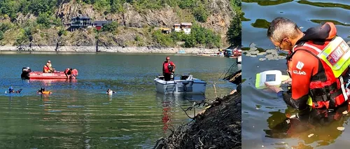 VIDEO | Un tânăr s-a înecat în Lacul Tarnița. Salvamontiști și speologii l-au găsit cu ajutorul unei drone subacvatice
