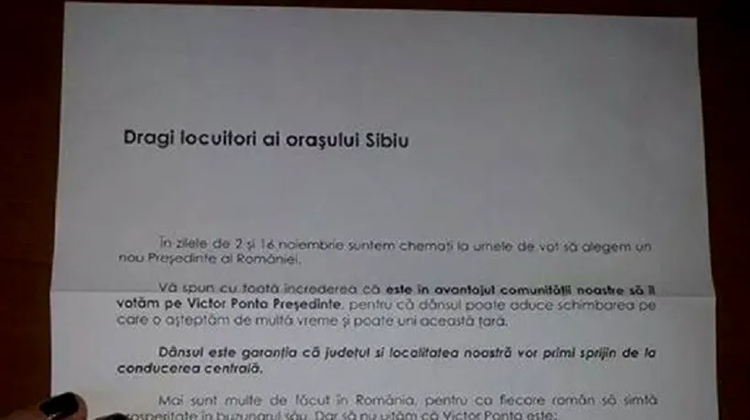 Scrisoare de la PSD acasă la Iohannis: pesediștii îl pârăsc pe primar sibienilor că, după ce a venit la București, a contractat o boală „dâmbovițeană