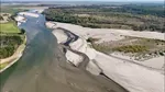 Imagini dezolante la Gura Oltului. Plaja a dispărut în zona unde Oltul se varsă în Dunăre