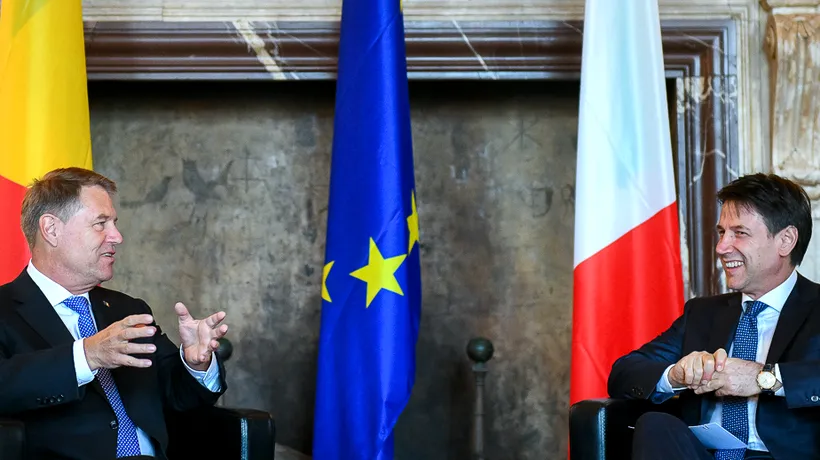 Klaus Iohannis a discutat cu premierul italian Giuseppe Conte despre Summitul de la Sibiu