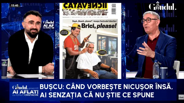 Doru Bușcu: „Nicușor, când începe să vorbească, sentimentul e că nu știe ce urmează să spună”