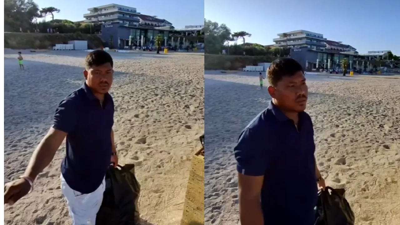 Nepalezul din imagini a spus câți bani face în Costinești. Ce salariu lunar are, de fapt