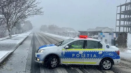 Ninsori abundente în țară. Zăpadă pe mai multe drumuri din țară, trafic restricționat în Vaslui