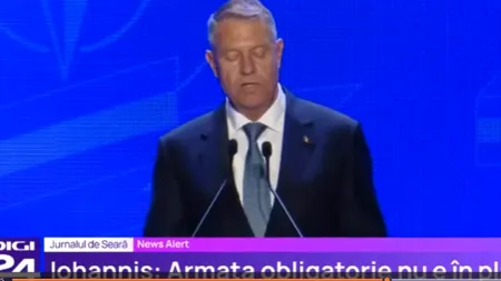 Klaus Iohannis: Armata obligatorie în România nu este, deocamdată, în plan