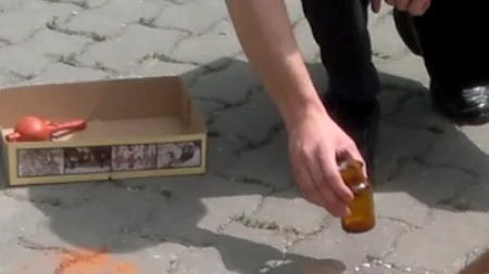 Jumătate de kilogram de mercur a fost descoperit pe o stradă din Timișoara