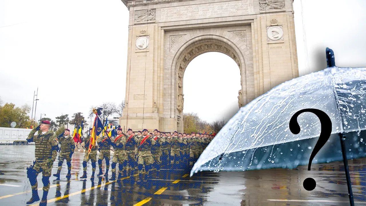 Mergem cu umbrelele la parada militară de 1 Decembrie? ANM a transmis, pentru Gândul, cum va fi vremea în Ziua Națională a României
