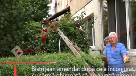 Bărbat amendat după ce a „protejat