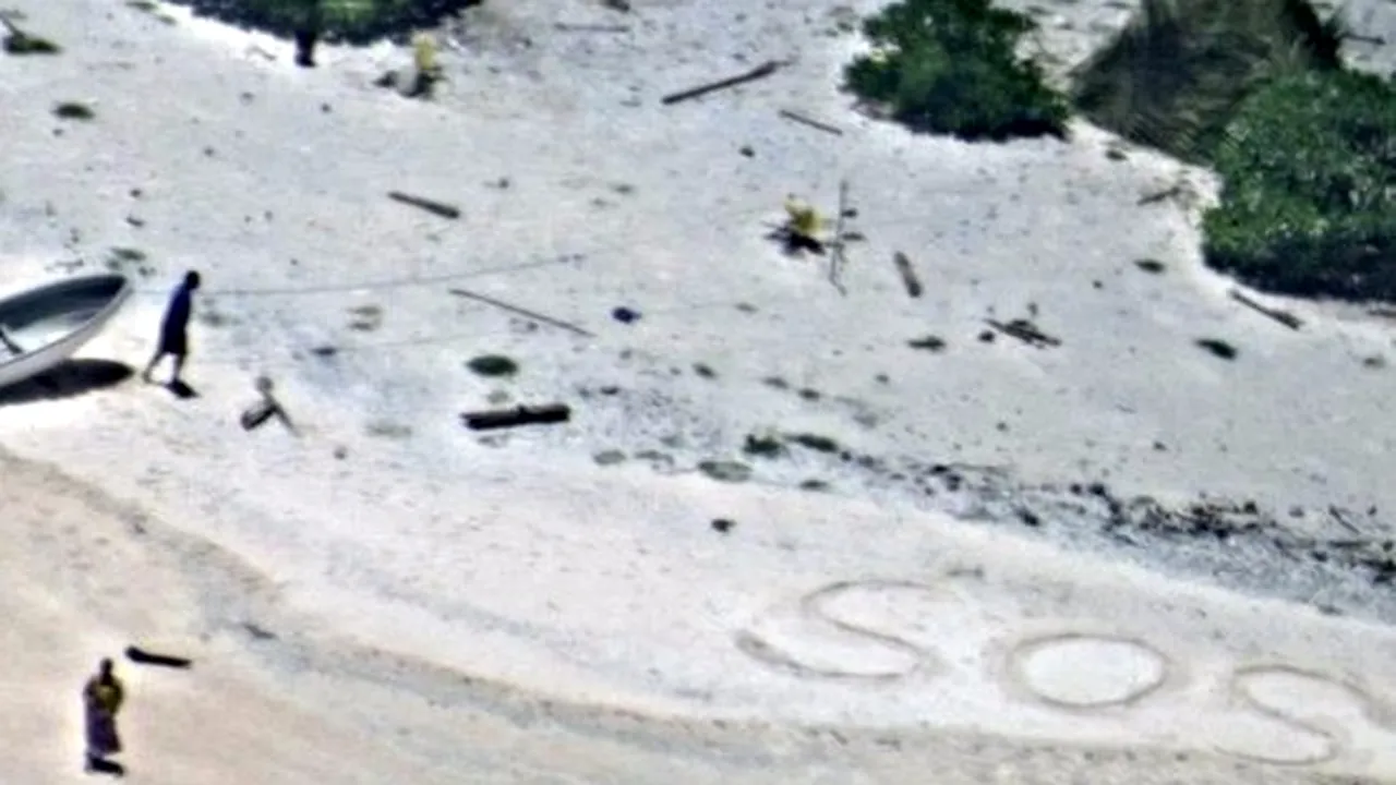 Doi naufragiați, salvați de pe o insulă pustie din Pacific