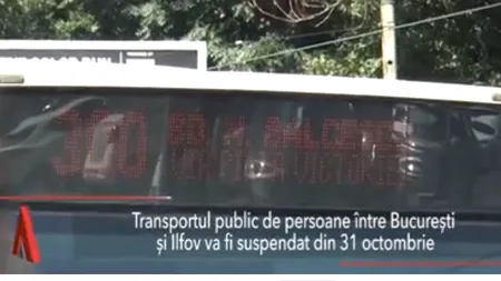 TRANSPORTUL PUBLIC de persoane între București și Ilfov va fi SUSPENDAT din 31 octombrie. COTAR: Nu mai există nicio autoritate care să reglementeze această piață