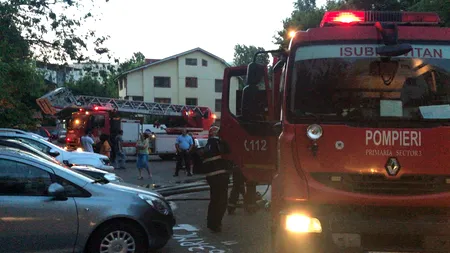 Cinci adulți și doi copii, la spital, în urma unui incendiu la un bloc cu 10 etaje din București 