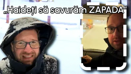Pentru că ninge abundent, Dominic Fritz a ieşit la deszăpezit, pe străzile Timişoarei, fără diacritice la 
