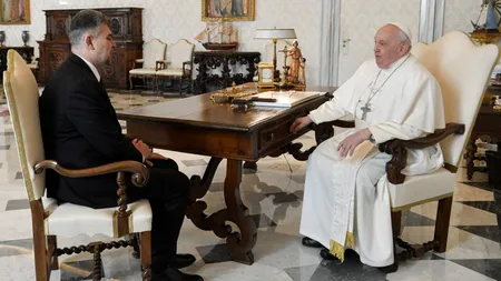 Marcel Ciolacu, primit de Papa Francisc / Ce au discutat cei doi