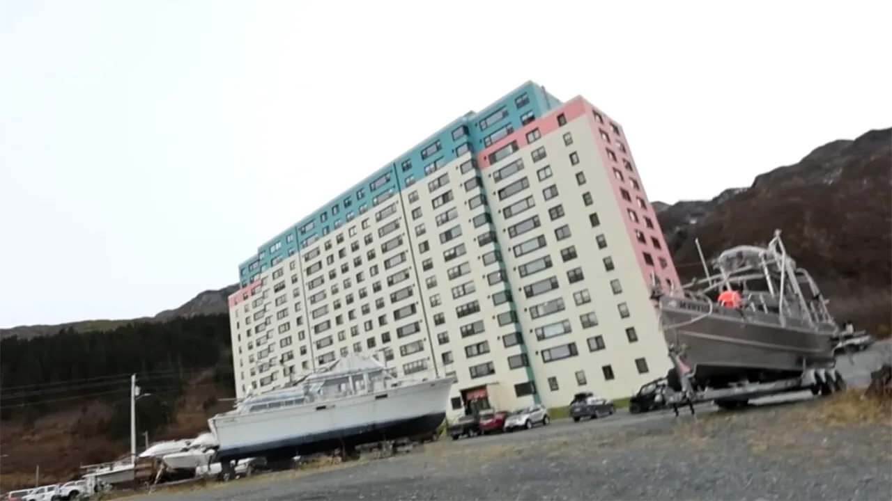 Singurul oraș în care toți oamenii locuiesc într-un singur bloc. Câte etaje și câte apartamente are