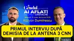 Răzvan Dumitrescu, primul interviu după plecarea de la Antena 3 CNN. Jurnalistul va fi în direct, astăzi, cu Ionuț Cristache