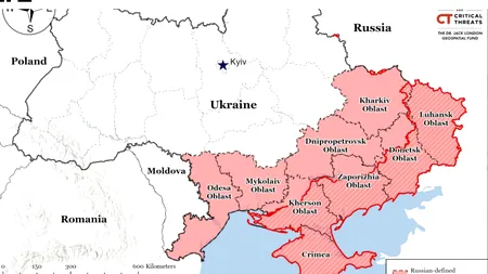 „Novorossiya”. Încearcă Putin să ajungă la Gurile Dunării? ISW: „Rușii vor teritorii suplimentare și creează zone-tampon”