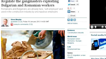 The Guardian: Abuzurile la care sunt supuși muncitorii români și bulgari în Marea Britanie trebuie oprite
