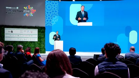 VIDEO | Klaus Iohannis, la COP28 din Dubai: România și-a redus cu peste 2/3 emisiile de gaze cu efect de seră, în timp ce și-a multiplicat PIB-ul