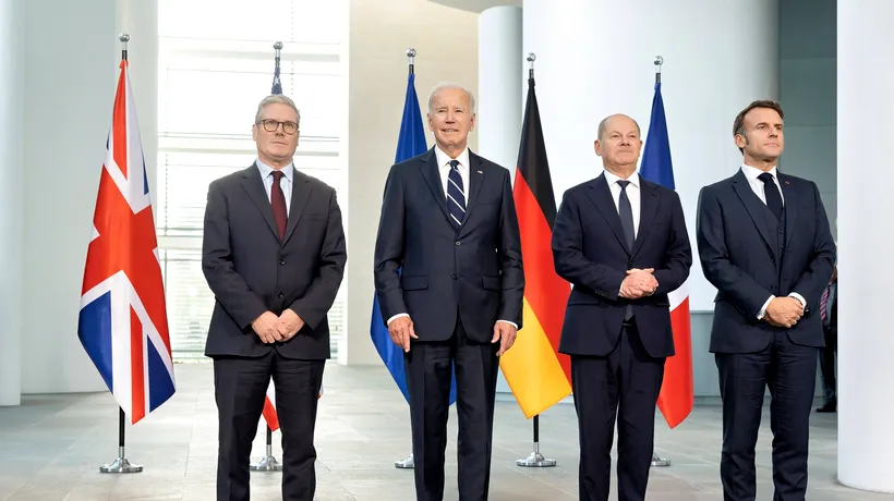 Biden, Scholz, Macron și Starmer reafirmă sprijinul pentru eforturile UCRAINEI de a obține o „pace corectă”