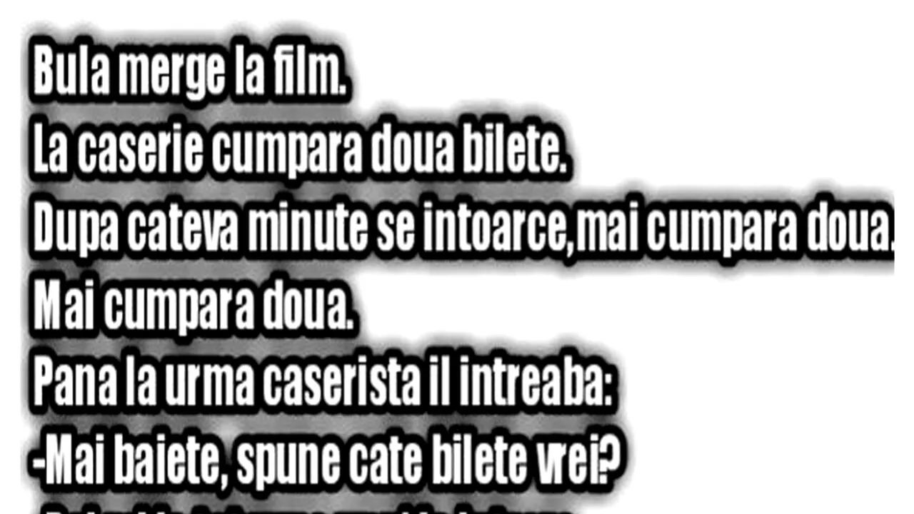 BANCUL nopții | Bulă, la film