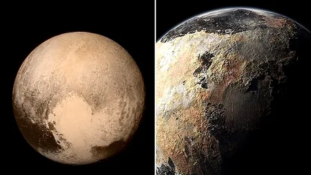 Primele imagini spectaculoase cu Pluto: munți uriași de gheață și o scoarță lipsită de cratere, neașteptat de tânără