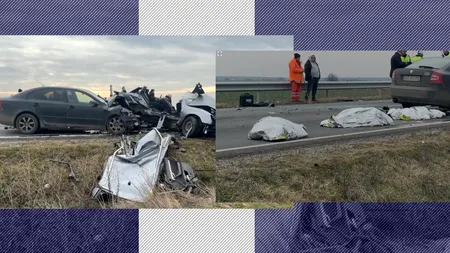 Accident rutier TERIBIL în Dolj. Un TIR și două mașini s-au făcut praf. Trei morți și șase răniți grav. Principalul vinovat, o tânără de 19 ani