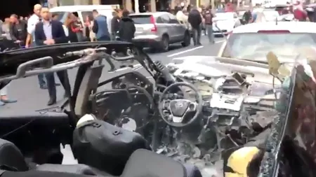 Atac cu legături teroriste în Kiev: un bărbat a murit după ce mașina i-a sărit în aer. VIDEO