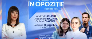 Emisiunea „În Opoziție cu Denise Rifai” începe miercuri, 13 noiembrie, de la ora 21.30, live pe Gândul