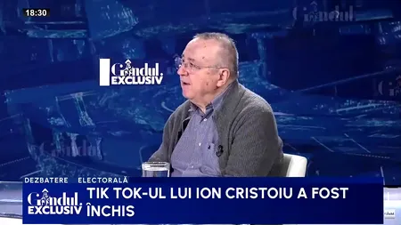 Cristoiu ACUZĂ că TikTok i-a suspendat contul pentru că analizele sale îl deranjau pe Ilie Bolojan