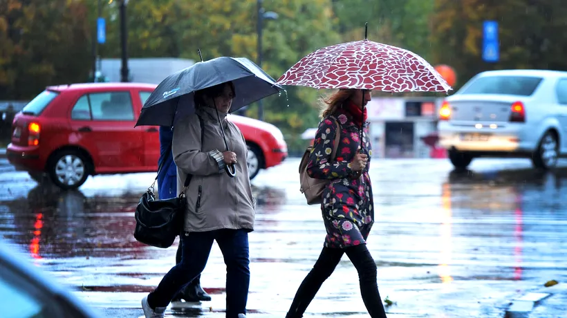 ALERTĂ METEO: ANM anunță ploi, vânt și ninsori. Zonele afectate / Când revine vremea rea în Capitală