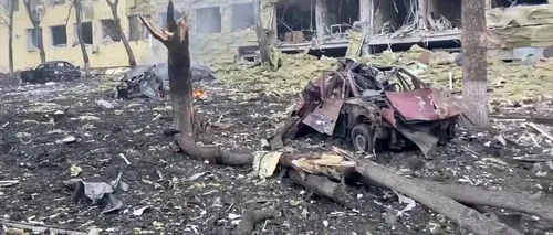 Ucraina: Spital de copii din Mariupol, distrus în urma unui atac aerian rusesc | VIDEO