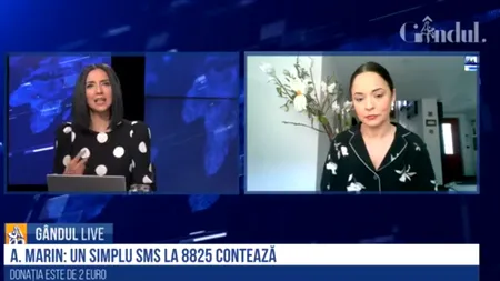 GÂNDUL LIVE. Andreea Marin, despre noul spital dedicat bolnavilor de COVID-19, sprijinit de fundația Prețuiește Viața: „Solidaritatea creează oprtunitatea de a face lucruri mari”. O donație de 2 euro la 8825 contează