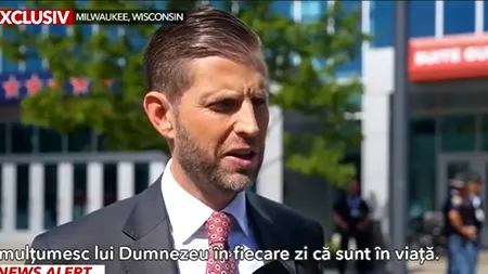 Fiul lui Donald Trump, Eric Trump, declarații despre tentativa de ASASINAT: 