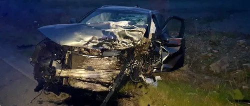Doi copii morți în accident, după ce un șofer a intrat pe contrasens în județul Cluj
