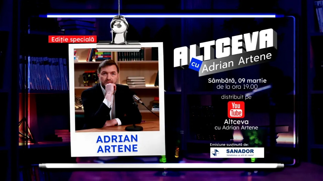 Jurnalistul Adrian Artene: „Episodul ALTCEVA de săptămâna aceasta este mai mult decât o poveste, este o viață!”