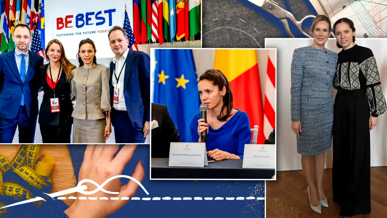 Ce designeri români i-au făcut ținutele Mirabelei Grădinaru pentru vizita din SUA