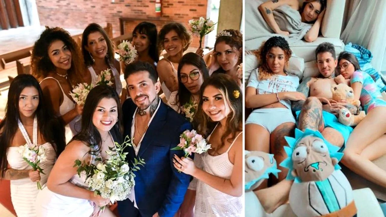 De necrezut! Câte neveste are bărbatul din imagine: 