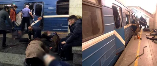 ATAC TERORIST la Sankt Petersburg: un kârgâz, posibilul autor. Cel puțin 14 morți și 49 de răniți. VIDEO