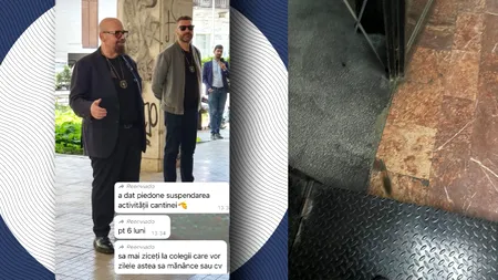 Piedone a închis cantina de la Arhitectură: Îmi pare rău, dar n-o să se mai servească astăzi! Uitați-vă la jegul din interior!