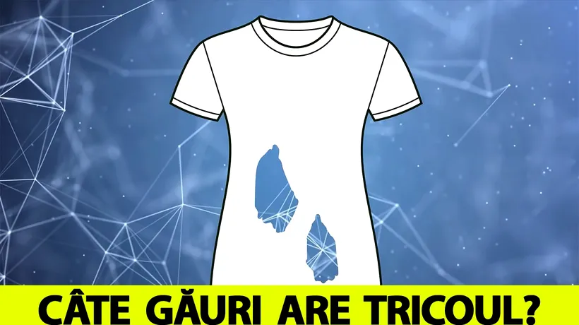 Test de inteligență destinat geniilor | Câte găuri are acest tricou, de fapt?!