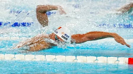 David Popovici, calificare fără emoții în finala de 200 m liber la Europenele de la Paris! Cel mai rapid înotător din semifinale